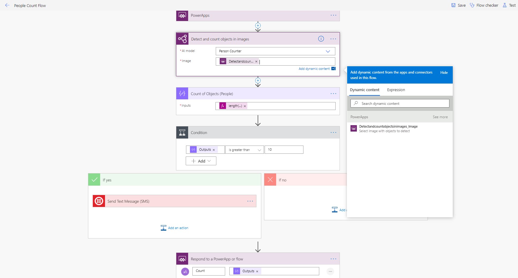 Power Apps to AI Builder Flow