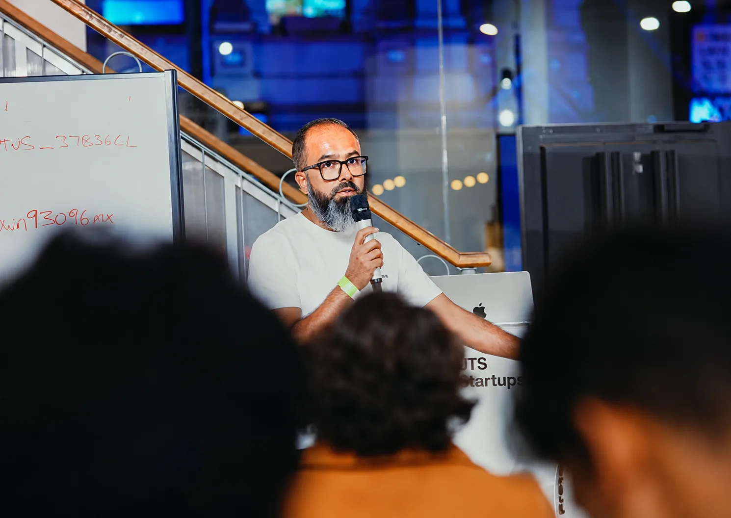 Arafat Tehsin hosting community demos at OpenAI Codex Hackathon Sydney